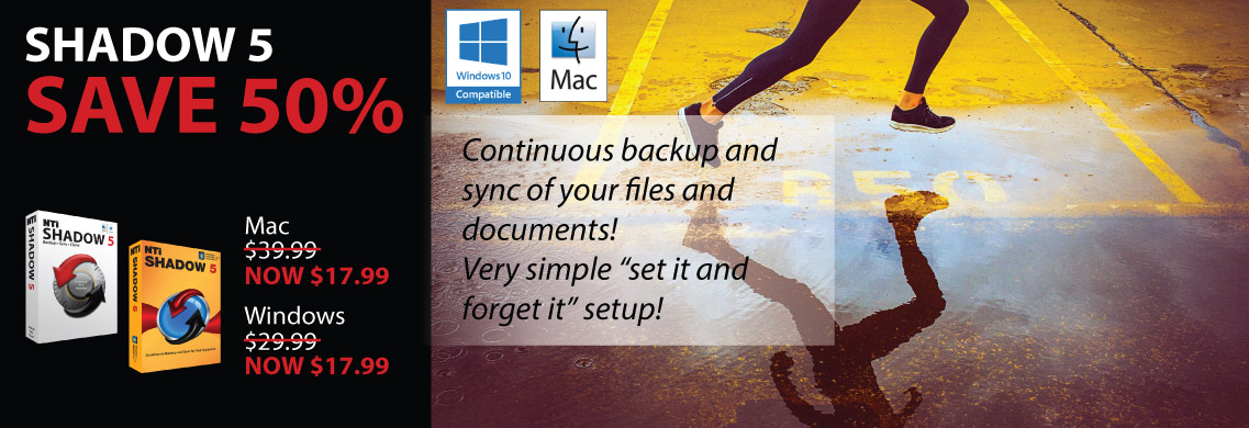 Shadow 5 - Backup and Sync photos, music, videos, and documents to any local or network drives.